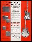 1966 Harmony H19 H76 electric guitar & H440 430 410 400 420 amps photo 