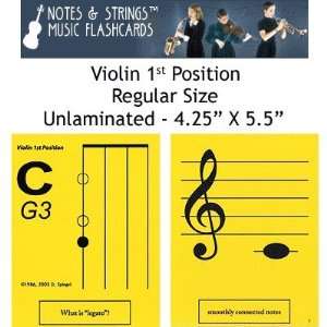  Notes & Strings Violin 1st Position 4.25X5.5 Regular 