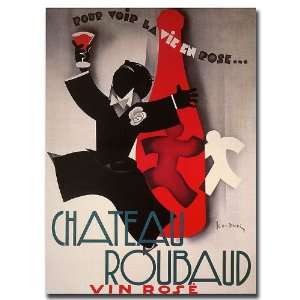   Chateau Roubard Gallery Wrapped 24x32 Canvas Art 
