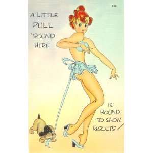  12 Vintage Unused Pin Up Girl Art Linen Postcards 1940s 
