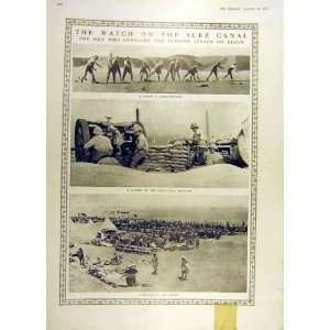  1916 Suez Canal Bomb Throwing Soldier War Ww1 Artillery 