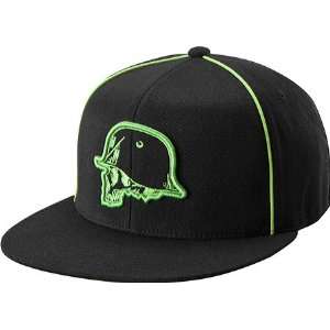 Metal Mulisha Mens Eerie Hat,Black/Green,S/M US