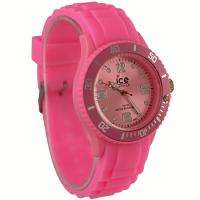 Pink Unisex Mens Ladies Students Jelly Candy Wrist Watch, LX044  