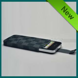 Leather Pocket Case Cover Pouch For APPLE IPHONE 4 4G  