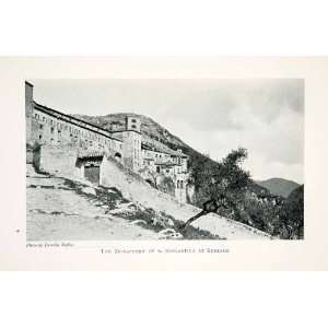  1912 Print Monastery Santa Scolastica Subiaco Ripley 