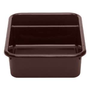  Cambro Poly Cambox Dark Brown Plastic 2 Compartment Bus 