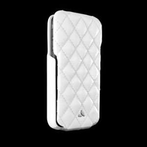  Vaja White Matelasse Leather Case for Apple iPhone 4 / 4S 