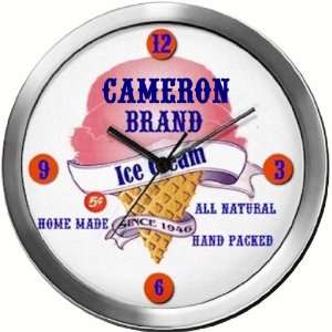  CAMERON 14 Inch Ice Cream Metal Clock Quartz Movement 