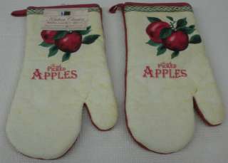SET OF 2 NEW QUILTED KITCHEN OVEN MITTS     