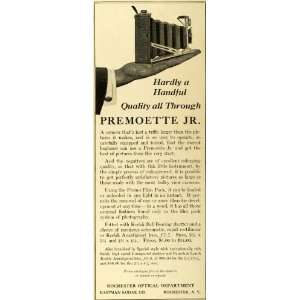  1917 Ad Rochester Optical Premoette Jr. Camera Kodak 