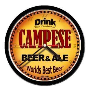  CAMPESE beer and ale cerveza wall clock: Everything Else