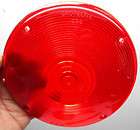   256 W SAE S1 71 RED PLASTIC 7 INCH DIAMETER LENS FOR TRUCK BUS