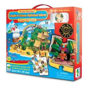   Learning Journey Puzzle Doubles Create Scene (Alphabet Island): Toys
