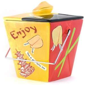  Take Out Box Cookie Jar: Kitchen & Dining