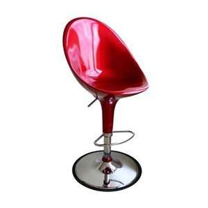  Wholesale Interiors A190 Red Bar Stool ( Set of)2