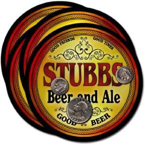  Stubbs , WI Beer & Ale Coasters   4pk 