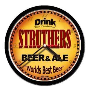  STRUTHERS beer and ale cerveza wall clock: Everything Else