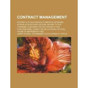  Contract management: further actions needed to improve 