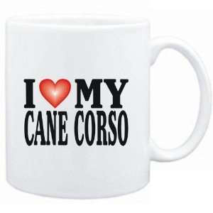  Mug White  I LOVE Cane Corso  Dogs: Sports & Outdoors