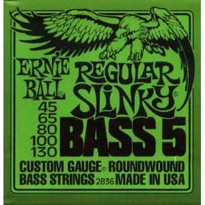  Ernie Ball Electric Bass Guitar   Roundwound 5 String 