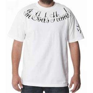  Metal Mulisha In Gods Hands T shirt   Large/White 
