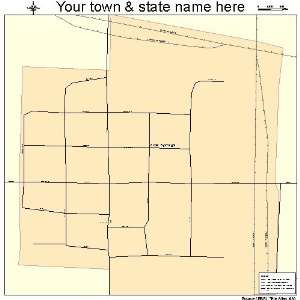  Street & Road Map of Lost Springs, Kansas KS   Printed 