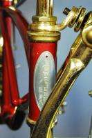   bicycle collectible gold cruiser banana seat red stingray bike  