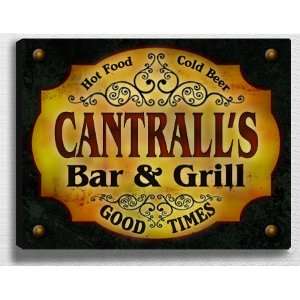  Cantralls Bar & Grill 14 x 11 Collectible Stretched 