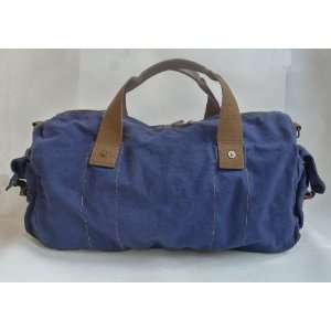    Blue Voyage Duffle Bag Washed Cotton Canvas: Sports & Outdoors