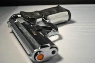 Chrome Dicle a Movie Replica Prop Gun With Case EKOL 9mm PA Brand New 