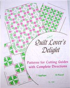 New Aunt Marthas Quilt Lovers Delight Pattern Book  