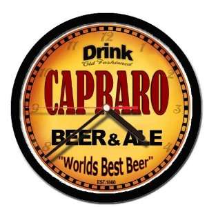  CAPRARO beer and ale cerveza wall clock: Everything Else