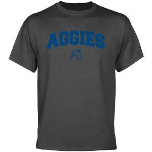  UC Davis Aggies Charcoal Logo Arch T shirt : Sports 