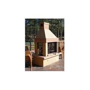   Mirage Stone See Through Gas Burning Outdoor Fireplace
