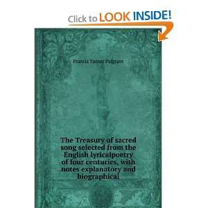   ENGLISH LYRICAL POETRY OF FOUR CENTURIES: FRANCIS T PALGRAVE: Books