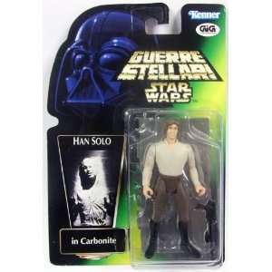   POTF 1997 Italian figure with card HAN IN CARBONITE 