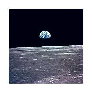  Earthrise Image from the Moon   11 x 14 Matted Print: Home 