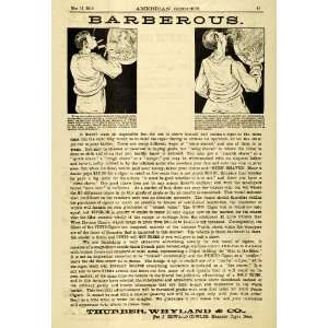  1889 Ad Punto Cigar Thurber Whyland Tobacco Shaving 