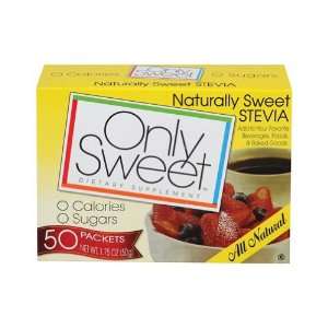  Only Sweet, Sweetener Stevia, 50 PC: Health & Personal 