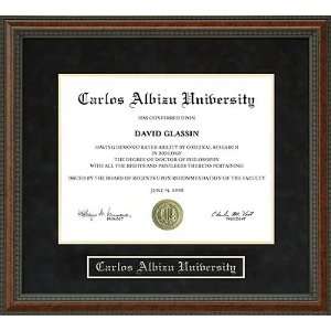  Carlos Albizu University (CAU) Diploma Frame Sports 