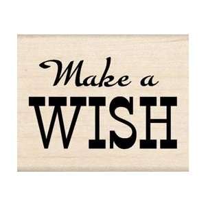   Mounted Rubber Stamp Make A Wish; 2 Items/Order Arts, Crafts & Sewing