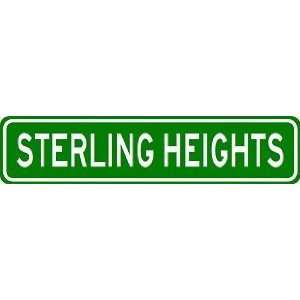  STERLING HEIGHTS City Limit Sign   High Quality Aluminum 