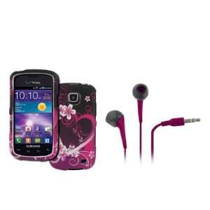   Hearts with Flowers) + Hot Pink 3.5mm Stereo Headphones [EMPIRE