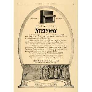  1907 Ad Steinway Vertegrand Piano Largo Pricing NY 