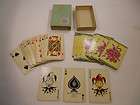 VINTAGE ARRCO CO. PLASTIC COATED IMPERIAL PLAYING CARDS DECK GILT EDGE 