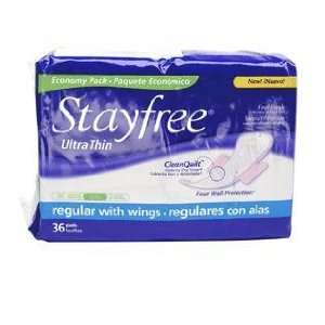  Stayfree Ultra Thin Maxi With Wings 6x36 Health 
