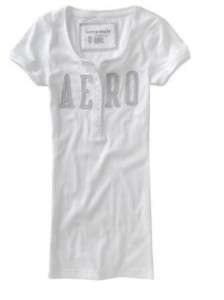 AEROPOSTALE NWT Short Sleeve Henley Shirt Large $29  