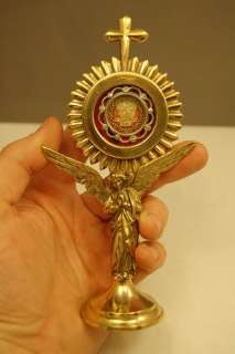 Angel Reliquary w/ relic of St. Francis Xavier +  