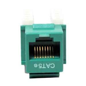  SF Cable, CAT5E Punch Down 110 Type Keystone Jack GREEN 