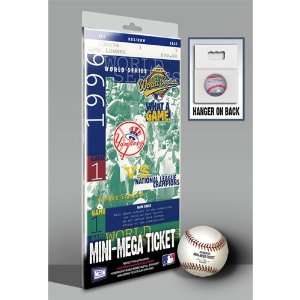  1996 World Series Mini Mega Ticket   New York Yankees 